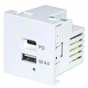 ������� ���������, 45�45��, USB + Type-C, ������� �������, 65W ��� ������-������ (������)